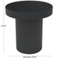 9th & Pike® Modern Black Wooden Accent Table - image 3