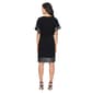 Womens SLNY Foil Trim Blouson Sheath Dress - image 2