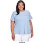 Plus Size Alfred Dunner Classic Brights Short Sleeve Texture Tee - image 2