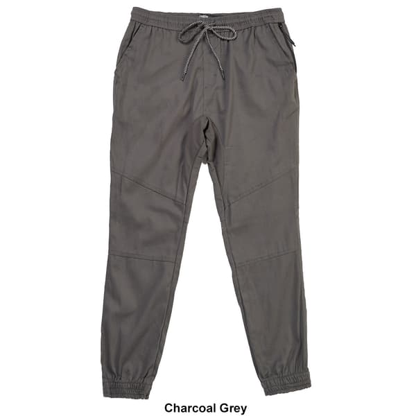 Young Mens Brooklyn Cloth® Side Pocket Zipper Twill Joggers