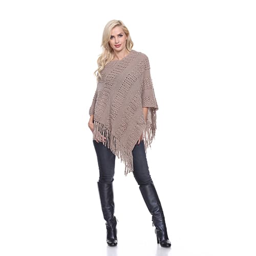 White Mark Fringe Cardigan - image 