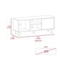 FM FURNITURE Rome Light Oak TV Stand - image 8