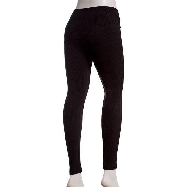 Womens Seven Apparel Textured Fleece Lined Jacquard Leggings