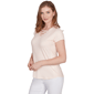Womens Emaline Key Items Short Sleeve V Neck Stripe Tee - image 2