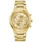 Mens Caravelle Gold Tone Gold Dial Chrono Watch - 44A123 - image 1
