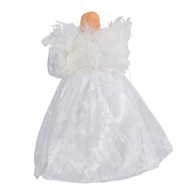 Kurt Adler 10-Light 9in. White Angel Treetop