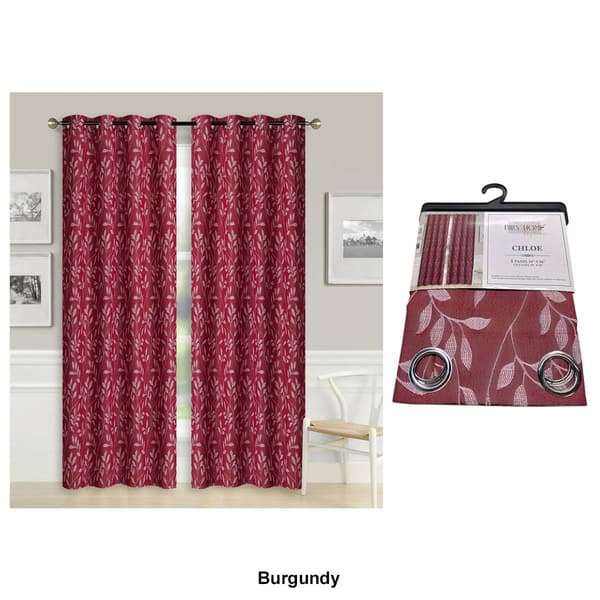 1pc. Raised Jacquard Grommet Panel Curtain