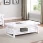 Coaster Rectangular Coffee Table - High Glossy White - image 3