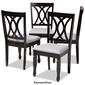 Baxton Studio Reneau Wood Dining Chairs - Set of 4 - image 2
