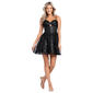 Juniors Blondie Nites Glitter Spaghetti Strap Party Skater Dress - image 1