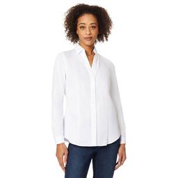 Petite Jones New York Long Sleeve Easy Care Button Down