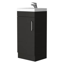 FM FURNITURE Toledo Black Wengue Bathroom Vanity