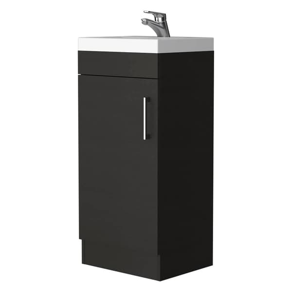 FM FURNITURE Toledo Black Wengue Bathroom Vanity - image 