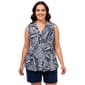 Plus Size Cocomo Sleeveless Pleated Button Front Blouse - image 1