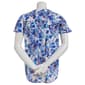 Womens Anne Klein Short Flutter Sleeve Floral Blouse - image 3