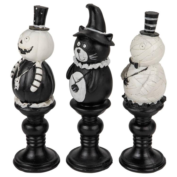 Northlight Seasonal Set of 3 Halloween Candlesticks