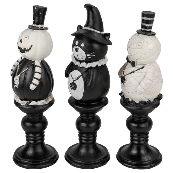 Northlight Seasonal Set of 3 Halloween Candlesticks