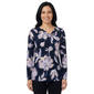Womens Cure Long Sleeve Ity Cinch Neck Top - image 1