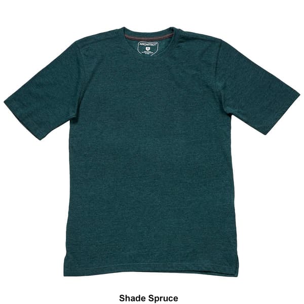 Mens Architect® Ribbed Crew Neck Solid Jersey Tee