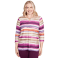 Womens Alfred Dunner Urban Legend Watercolor Biadere Beaded Spli - image 1