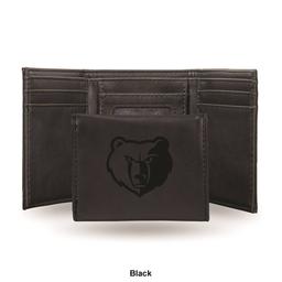 Mens NBA Memphis Grizzlies Faux Leather Trifold Wallet