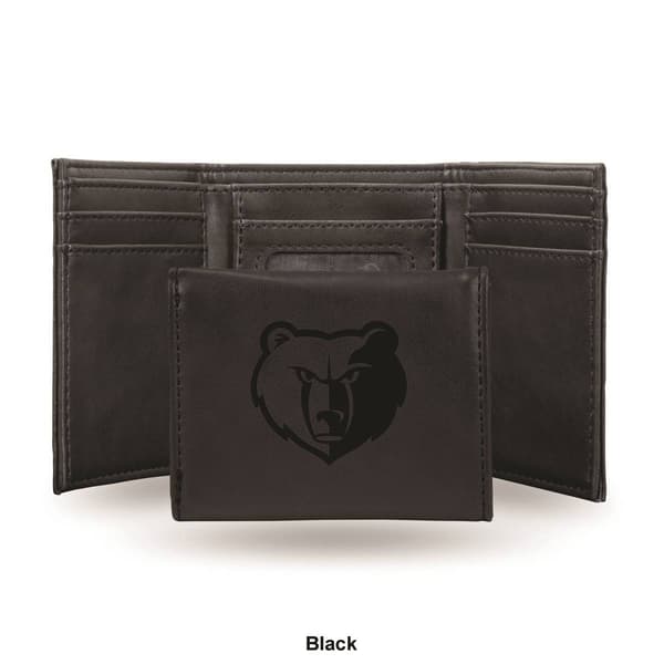Mens NBA Memphis Grizzlies Faux Leather Trifold Wallet
