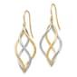 Gold Classics™ 14kt. Two-Tone Polished Dangle Earrings - image 2