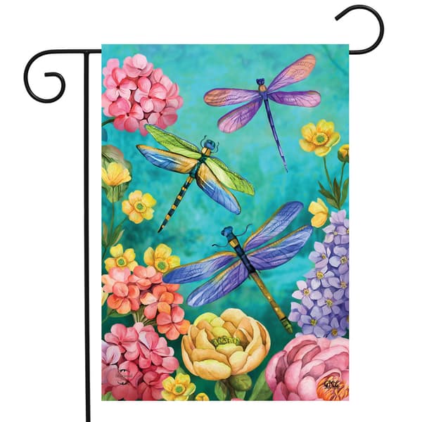 Briarwood Lane Dragonfly Garden Garden Flag - image 