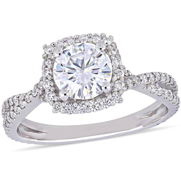 Diamond Classics(tm) 10kt. Round & Halo Set Engagement Ring