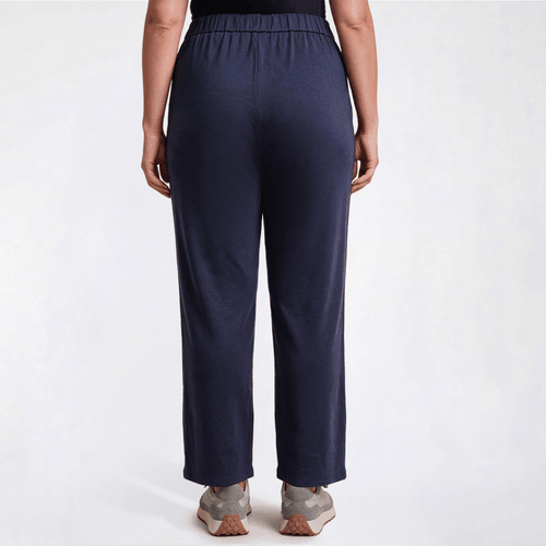 Plus Size Runway Ready Soft Pull On Trouser Pants with Front Seam