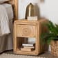 bali & pari Rosina Bohemian Natural Rattan 1-Drawer Nightstand - image 7