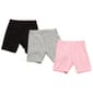 Girls (4-6x) One Step Up 3pk. Solid Bike Shorts - Pink Lady - image 1