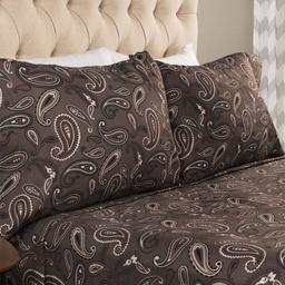 Superior 2pc. Cotton Flannel Paisley Pillowcase Set
