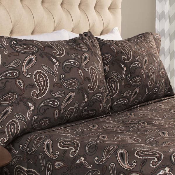 Superior 2pc. Cotton Flannel Paisley Pillowcase Set