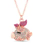 Crystal Kingdom Multi-Color Crystal Piglet Pendant Necklace - image 1