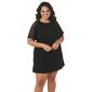 Plus Size Cover Me Jersey with Mesh Tunic Cover-Up - image 1
