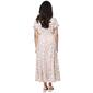 Womens Perceptions Short Sleeve Double Ruffle Floral Midi Dress - image 2