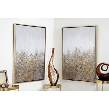Set of two luxury canvas paintings