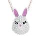 Betsey Johnson Pearl Necklace w/ Bunny Pendant - image 2