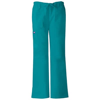 Womens Cherokee Utility Cargo Pants - Teal Blue