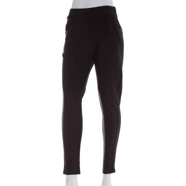 Ladies Sparkle Scuba Pant - Black