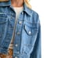 Womens CITY BLUES Patch Pocket Cropped Denim Jacket - image 4