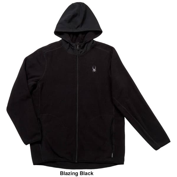 Mens Spyder Full Zip Woven Hooded Jacket