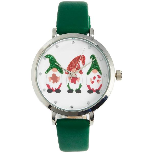 Womens Green Strap with Glitter Gnome Dial Watch - ALB120 - image 