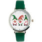 Womens Green Strap with Glitter Gnome Dial Watch - ALB120 - image 1