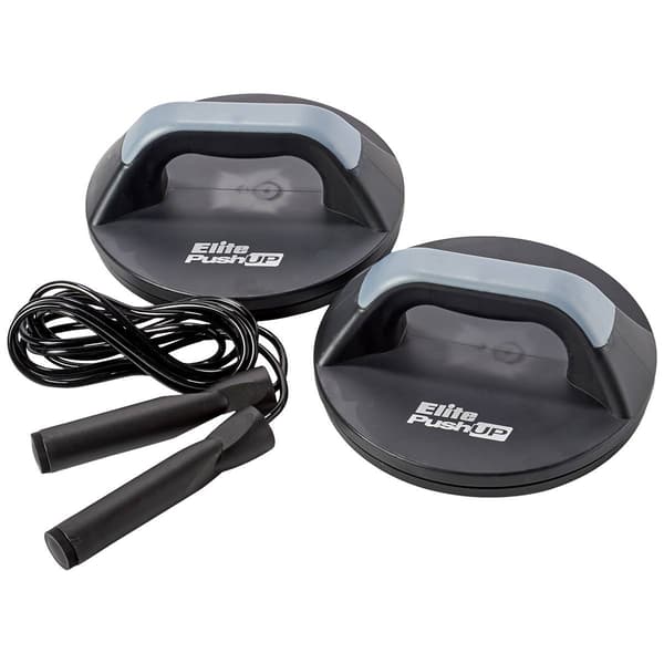 As Seen On TV Elite Sportz Rotating Pushup Bars With Jump Rope - image 