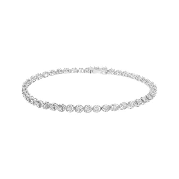 Diamond Classics&#40;tm&#41; Sterling Silver 1/2ctw. Tennis Bracelet - image 