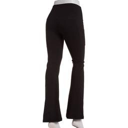 Juniors Love Tree Wide Waistband Flare Leggings with Pockets
