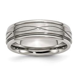 Mens Gentlemen's Classics(tm) Wedding Band with Criss Cross Detail