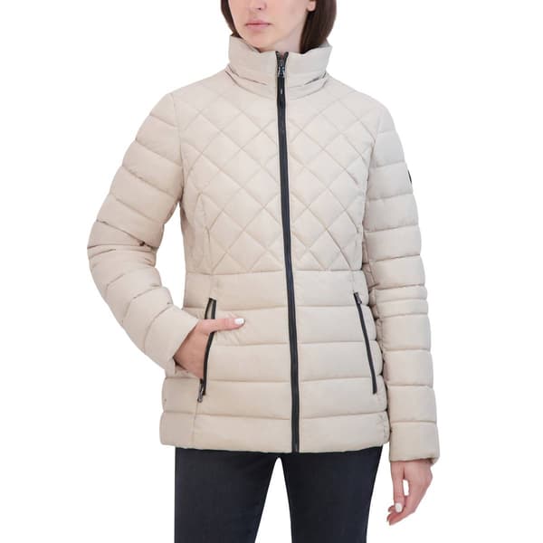 Womens HFX Stretch Puffer Jacket w/Sherpa Trim